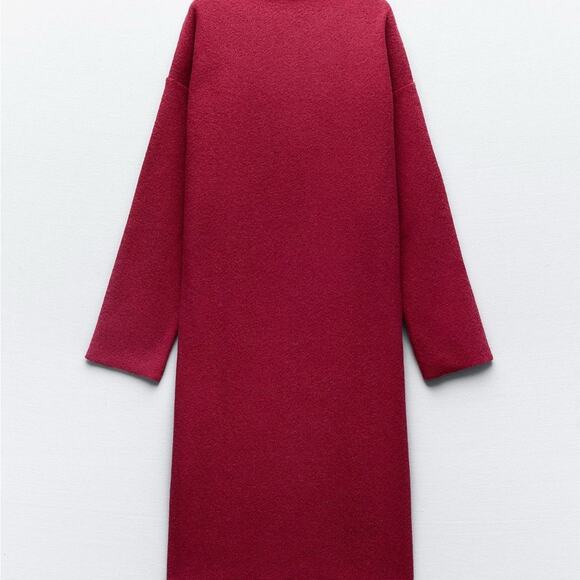 ZARA SOFT MIDI DRESS - Picture 8 of 9